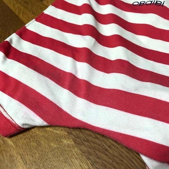 🎉3 For 15$🎉Baby Striped Red And White Swimsuit Size 12 Months - Picture 5 of 8